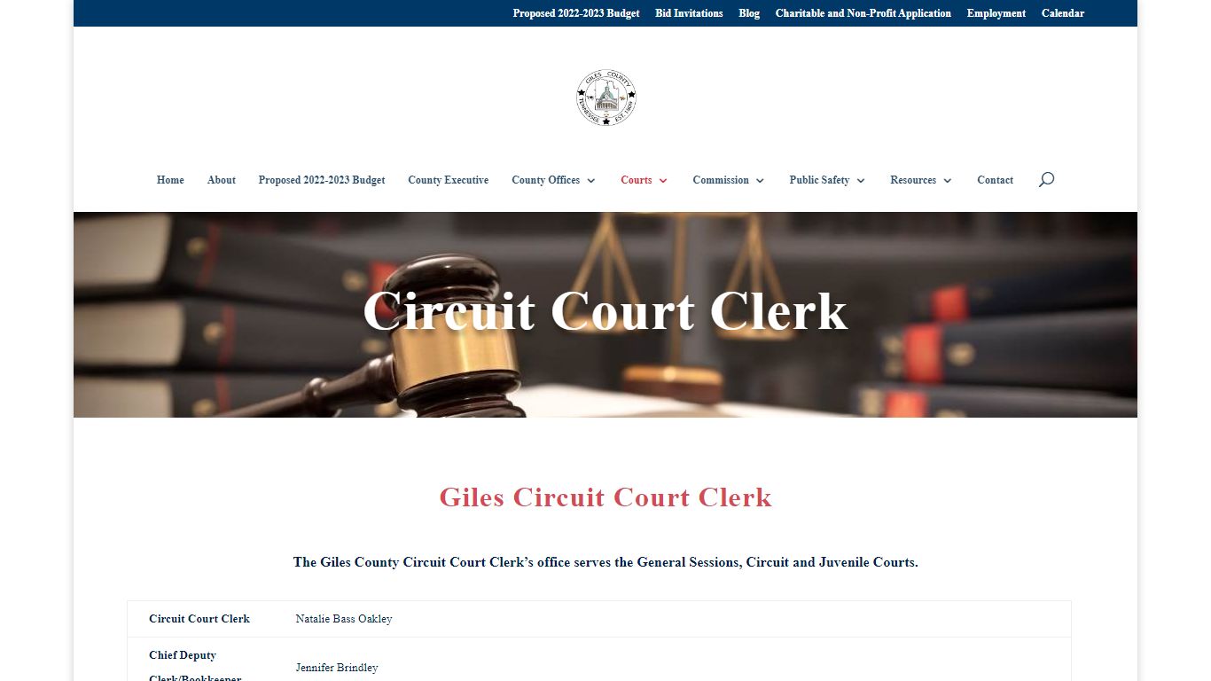 Circuit Court - Giles County, Tennessee